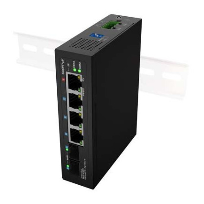 Lanberg ILGE-4P-2S-90 switch No administrado Fast Ethernet (10/100) Energía sobre Ethernet (PoE) 1U Negro