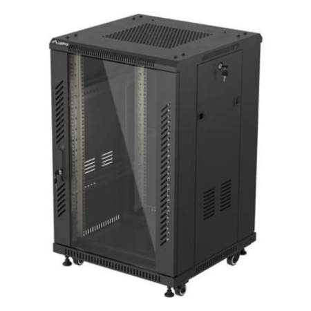 Lanberg FF01-6618-12B armario rack 18U Rack o bastidor independiente Negro