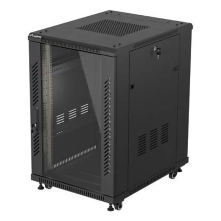 Lanberg FF01-6818-12B armario rack 18U Rack o bastidor independiente Negro