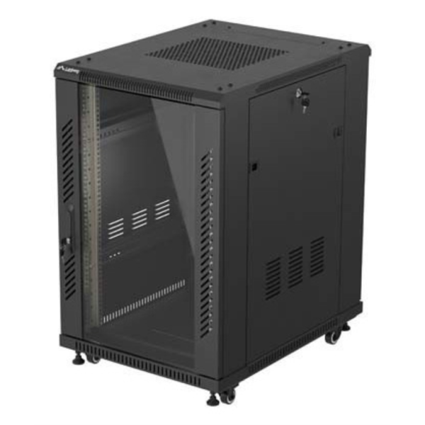 Lanberg FF01-6818-12B armario rack 18U Rack o bastidor independiente Negro