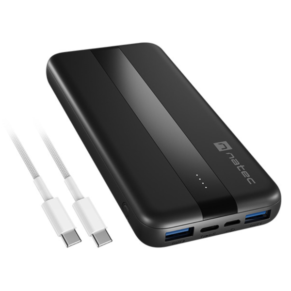 NATEC TREVI SLIM Q V2 Polímero de litio 10000 mAh Negro