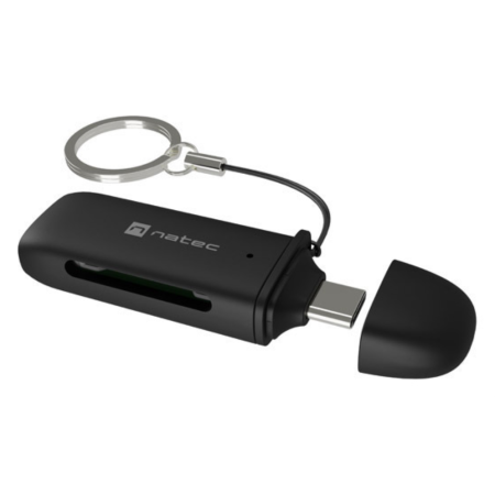 NATEC SCARAB C lector de tarjeta USB 3.2 Gen 1 (3.1 Gen 1) Type-C Negro