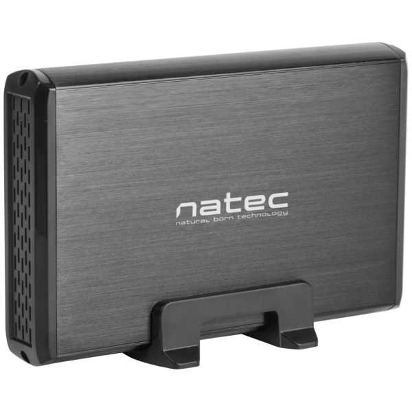 NATEC NKZ-0448 caja para disco duro externo Caja de disco duro (HDD) Negro 3.5″