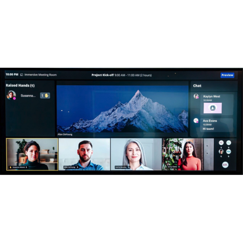 MAXHUB UW105NA pantalla de señalización Pantalla plana para señalización digital 2,67 m (105″) LCD Wifi 5K Ultra HD Negro