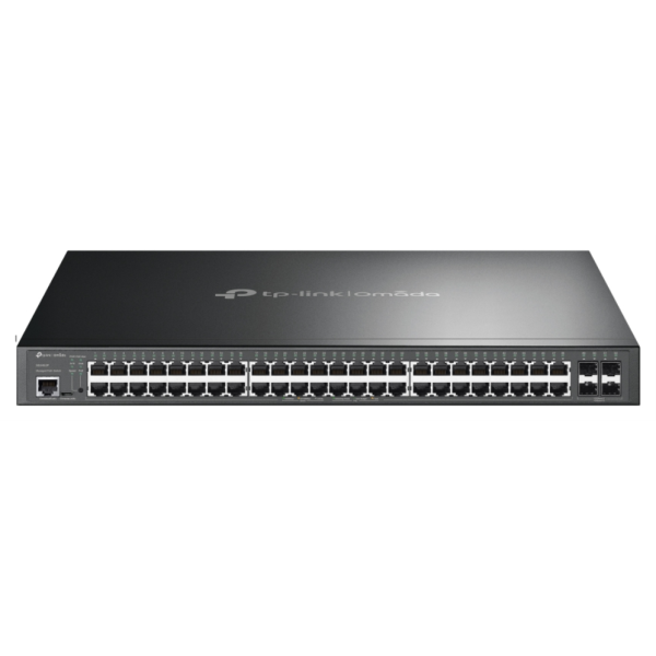 TP-Link Omada SG3452P switch Gestionado L2/L3 Gigabit Ethernet (10/100/1000) Energía sobre Ethernet (PoE) 1U Negro