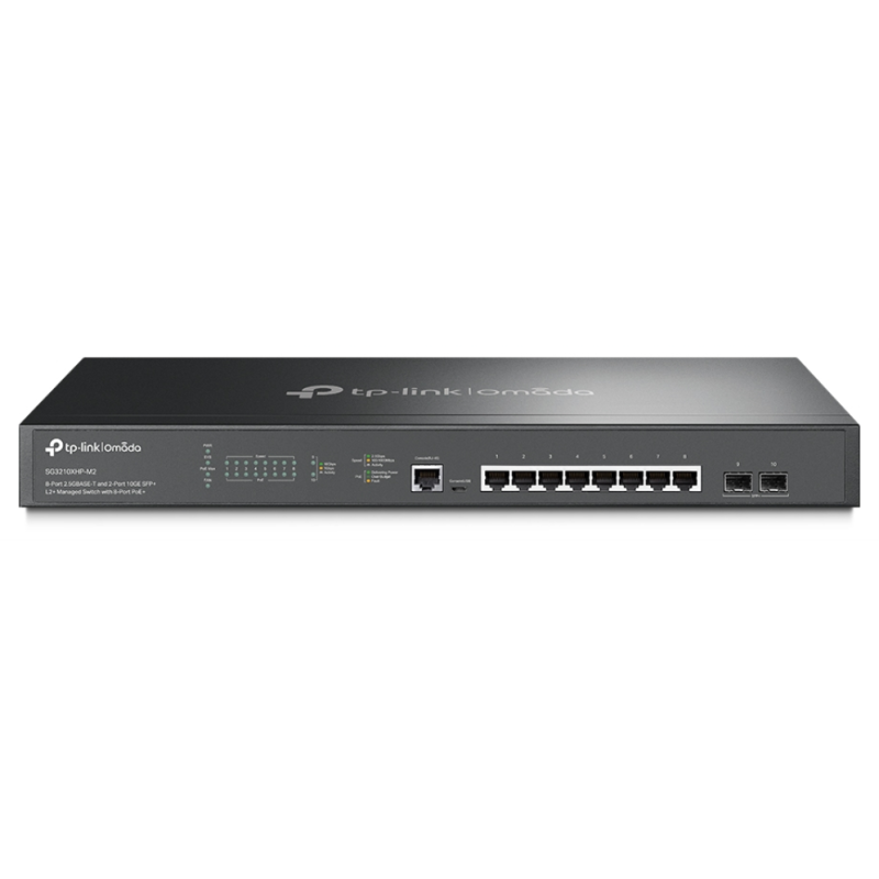 TP-Link Omada SG3210XHP-M2 switch Gestionado L2+ 2.5G Ethernet (100/1000/2500) Energía sobre Ethernet (PoE) 1U Negro