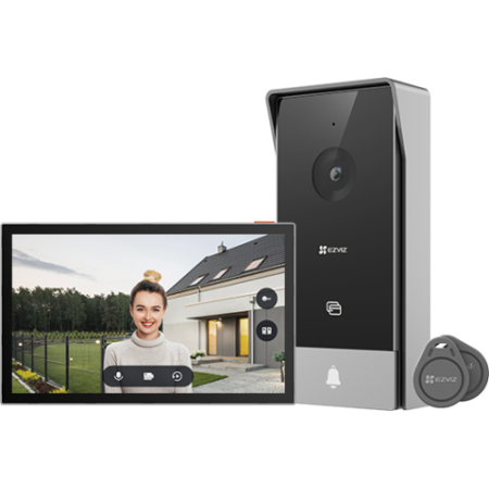 EZVIZ HP5 sistema de intercomunicación de video 17,8 cm (7″) Negro, Plata