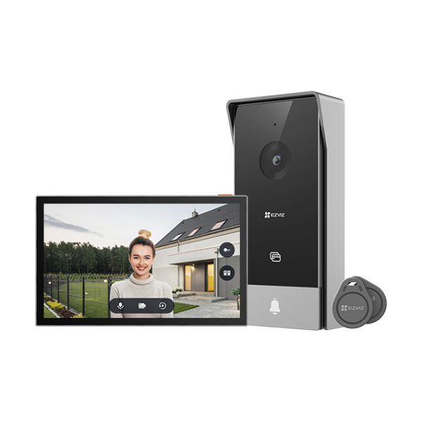 EZVIZ HP5 sistema de intercomunicación de video 17,8 cm (7″) Negro, Plata
