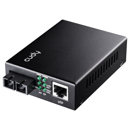 Cudy MC100GSA-20 convertidor de medio 1000 Mbit/s 1310 nm Monomodo Negro