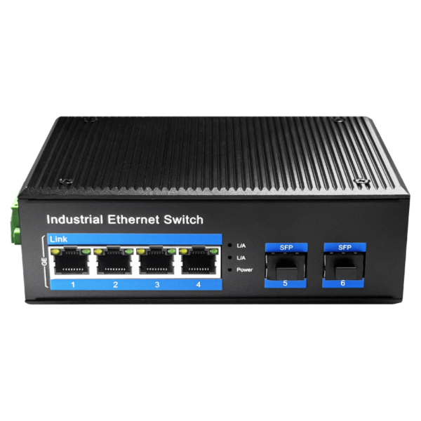 Cudy IG1004S2P switch No administrado Gigabit Ethernet (10/100/1000) Energía sobre Ethernet (PoE) Negro