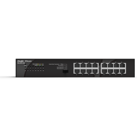 Ruijie Networks RG-ES116G switch No administrado Gigabit Ethernet (10/100/1000) Negro