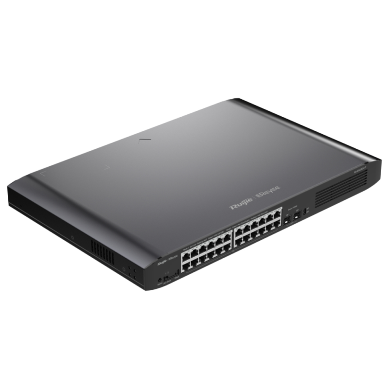 Ruijie Networks RG-ES226GC-P switch Gestionado L2 Gigabit Ethernet (10/100/1000) Energía sobre Ethernet (PoE) Negro