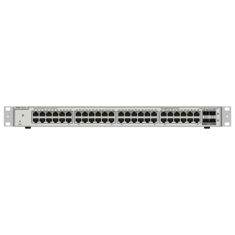 Ruijie Networks RG-NBS5100-48GT4SFP switch Gestionado L3 Gigabit Ethernet (10/100/1000) Negro