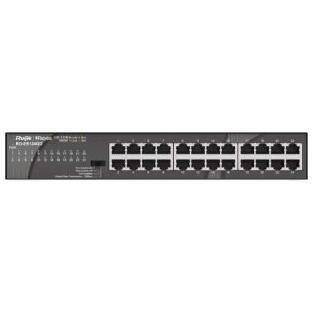 Ruijie Networks RG-ES124GD switch No administrado Gigabit Ethernet (10/100/1000) Negro