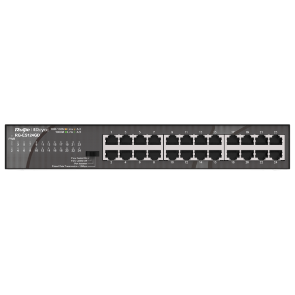 Ruijie Networks RG-ES124GD switch No administrado Gigabit Ethernet (10/100/1000) Negro