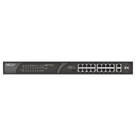 Ruijie Networks RG-ES118S-LP switch No administrado Fast Ethernet (10/100) Energía sobre Ethernet (PoE) Negro