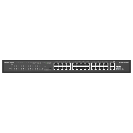 Ruijie Networks RG-ES126S-LP V2 switch No administrado Fast Ethernet (10/100) Energía sobre Ethernet (PoE) Negro