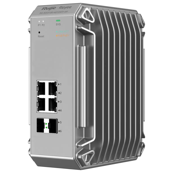 Ruijie Networks RG-NIS3100-8GT4SFP-HP switch Gestionado L2 Gigabit Ethernet (10/100/1000) Energía sobre Ethernet (PoE) Gris