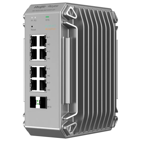 Ruijie Networks RG-NIS3100-8GT2SFP-HP switch Gestionado L2 Gigabit Ethernet (10/100/1000) Energía sobre Ethernet (PoE) Gris