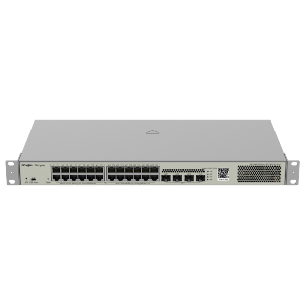 Ruijie Networks RG-NBS3100-24GT4SFP-P-V2 switch Gestionado L2 Gigabit Ethernet (10/100/1000) Energía sobre Ethernet (PoE) Metáli