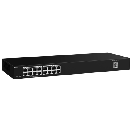 Ruijie Networks RG-ES200 Gestionado L2 Gigabit Ethernet (10/100/1000) Montaje en pared/escritorio Negro