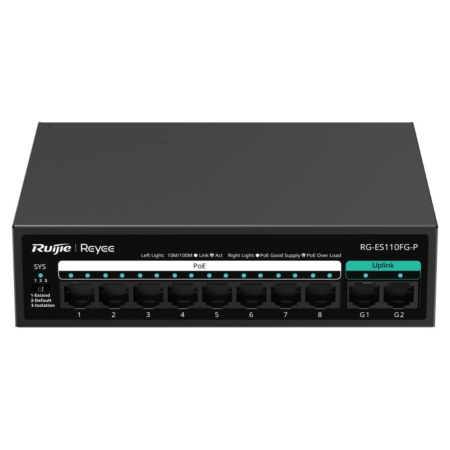 Ruijie Networks RG-ES110FG-P switch No administrado L2 Fast Ethernet (10/100) Energía sobre Ethernet (PoE)