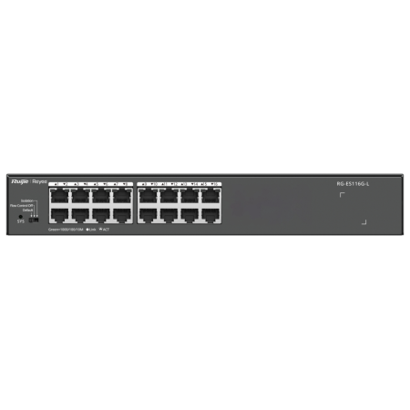 Ruijie Networks RG-ES116G-L switch No administrado L2 Gigabit Ethernet (10/100/1000) Negro