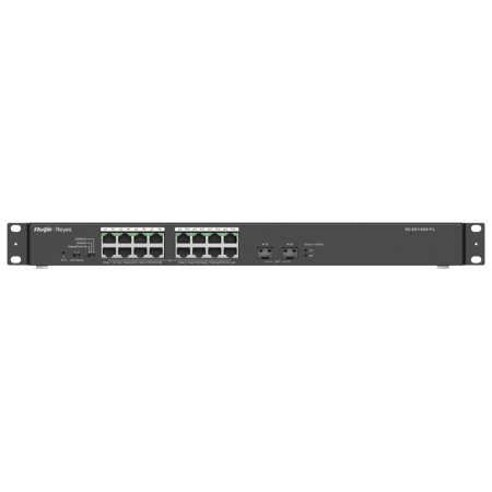 Ruijie Networks RG-ES118GS-P-L switch No administrado L2 Gigabit Ethernet (10/100/1000) Energía sobre Ethernet (PoE) Negro