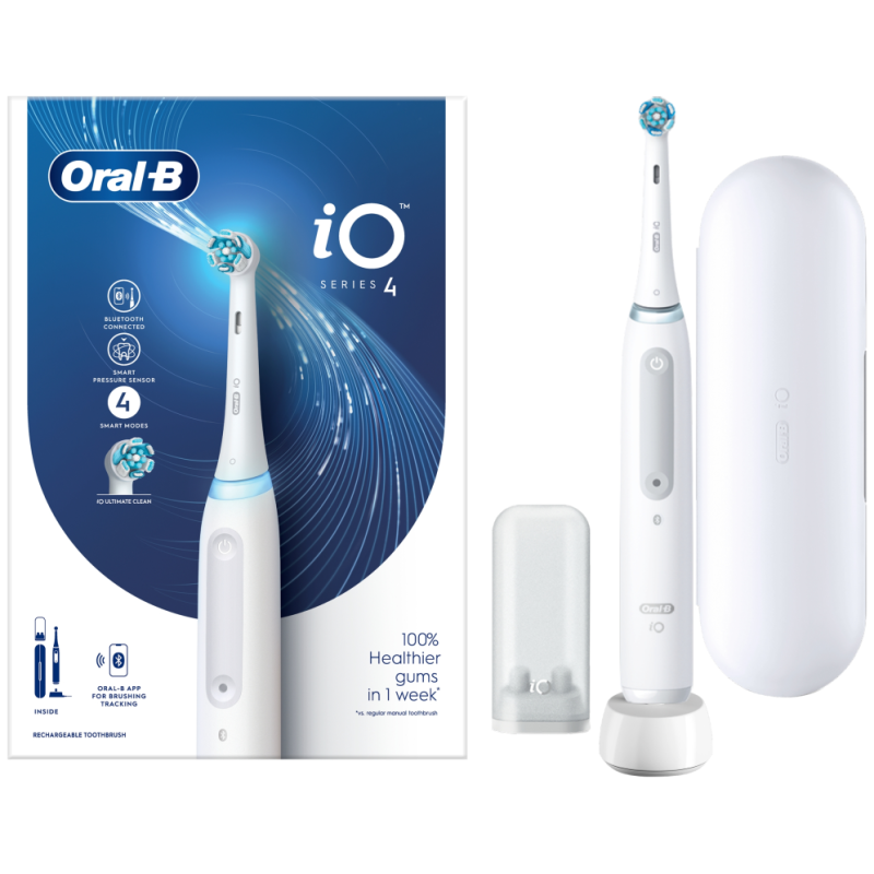 Braun Oral B iO 4 Adulto Cepillo dental oscilante Blanco