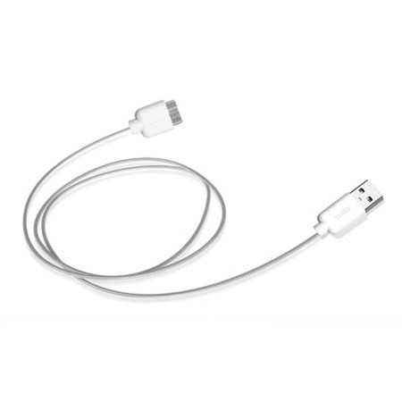 Cable de datos MicroUSB Tipo B a USB 3.0 Blanco