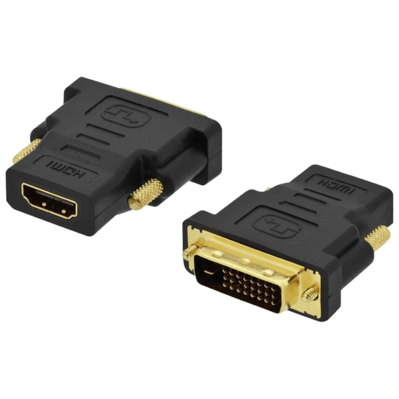 Ewent EC1371 cambiador de género para cable DVI-D 24+1 HDMI Negro