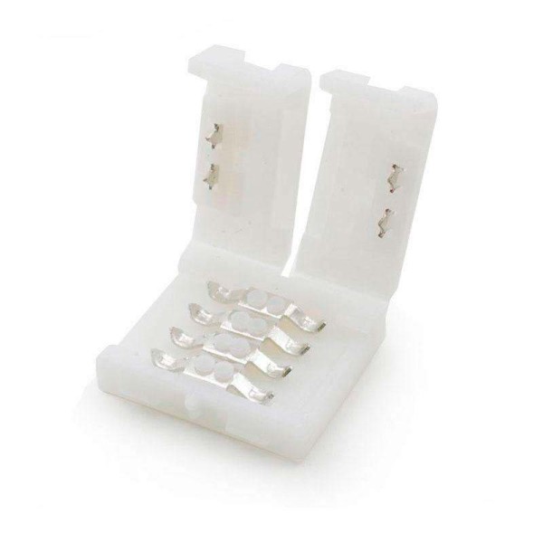 Unión / conector rígido Pin Click para tiras LED RGB 4 pin