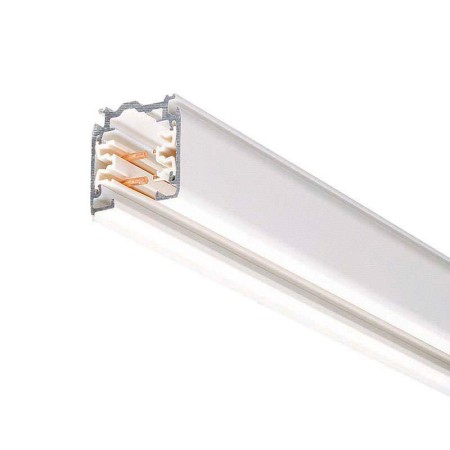 Carril trifásico con conector, 1 metro, blanco