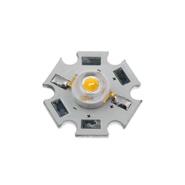 Chip led DC3V, 350mA, High Power Bridgelux, 1W, PCB 20mm