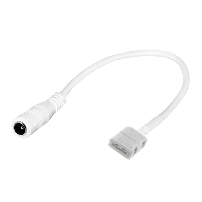 Cable conexión Jack Hembra con conector 2 Pin para tira led 8mm
