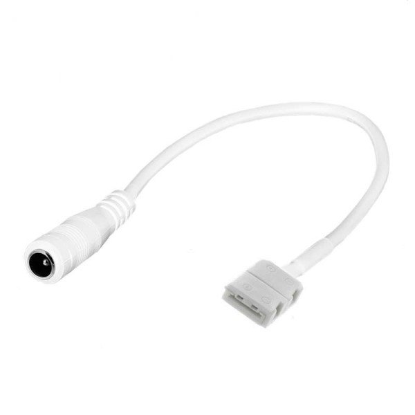 Cable conexión Jack Hembra con conector 2 Pin para tira led 8mm