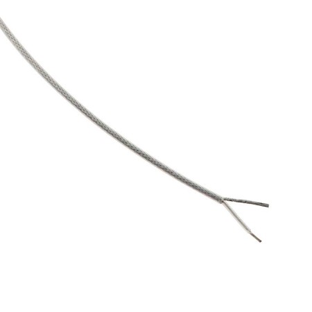 Cable redondo transparente fishing line 2x0,75mm silver, 1m
