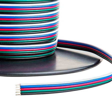 Cable de conexión a medida para tiras LED RGBW 5x0,50mm, 1 metro