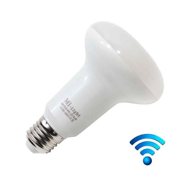 Bombilla E27 LED 9W, RGB+CW (2.4G)