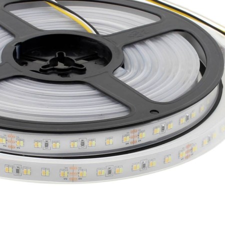 Tira LED Blanco Dual SMD3014, DC24V, 5m (224 Led/m), 112W, IP67