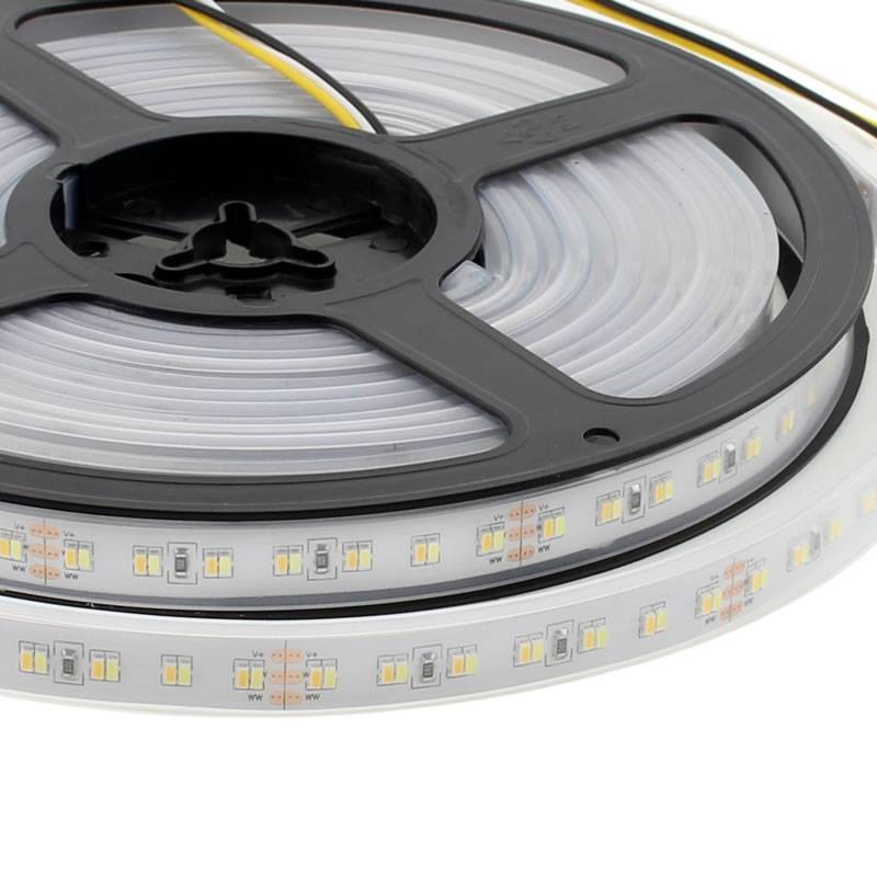 Tira LED Blanco Dual SMD3014, DC24V, 5m (224 Led/m), 112W, IP67