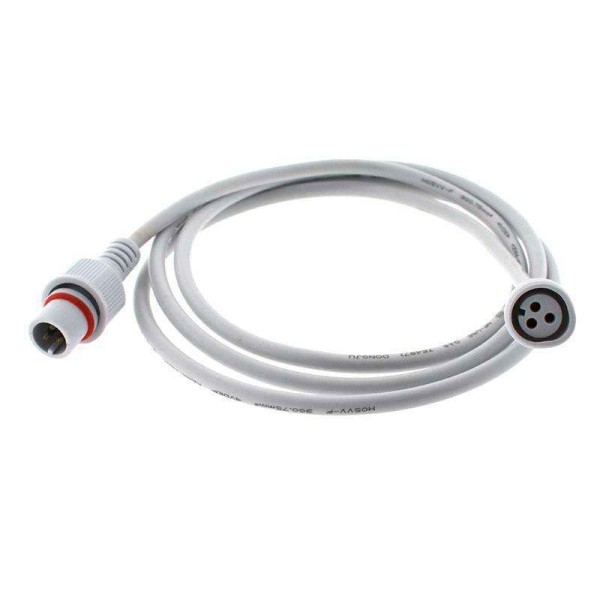 Cable extensión 3 Pinx0,5mm, 150cm, IP66, blanco
