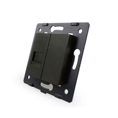 Mecanismo de empotrar Red RJ45, negro LIVOLO