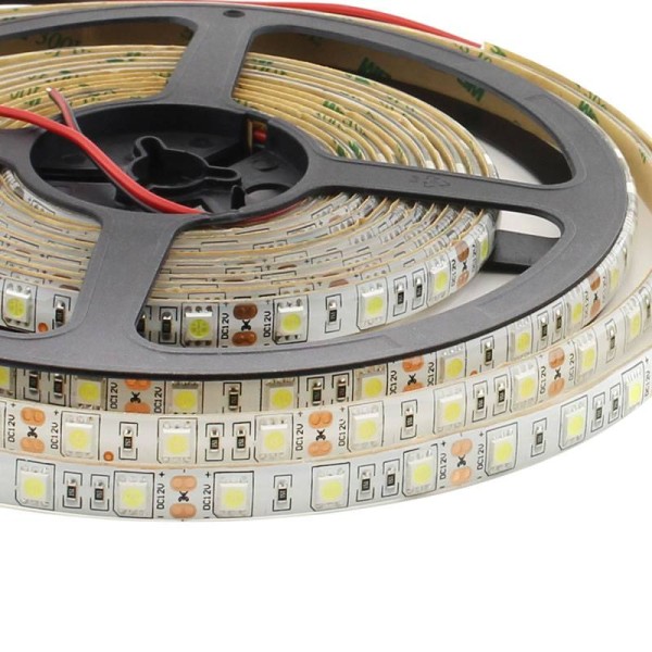 Tira LED Monocolor HQ SMD5050, DC12V, 5m (60 Led/m), 72W, IP65