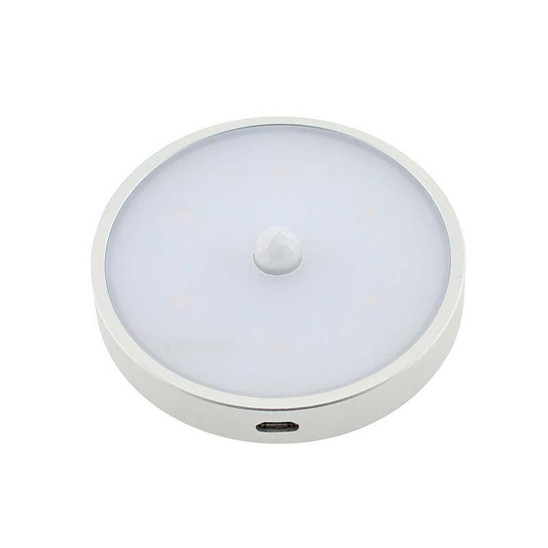 Spot Led ZOR ROUND con sensor PIR y batería recargable para armarios y cajones