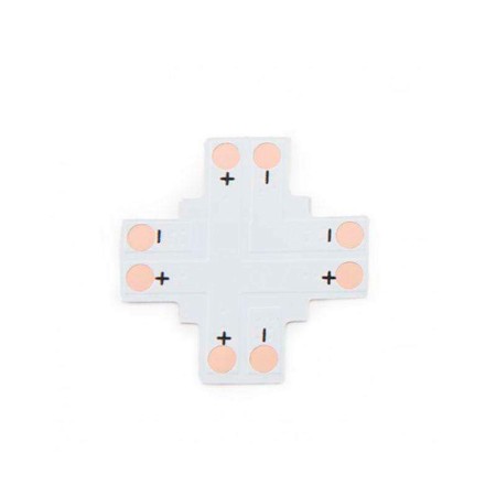 Conector X para tiras monocolor 2 Pin - 8mm