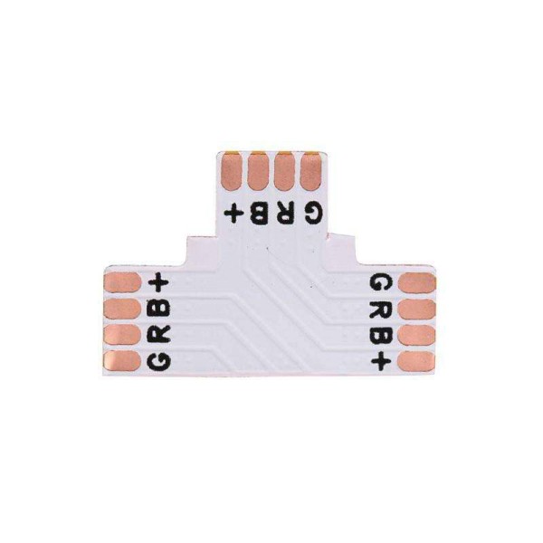 Conector T para tiras RGB 4 Pin - 10mm