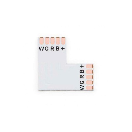 Conector L para tiras RGBW 5 Pin - 12mm