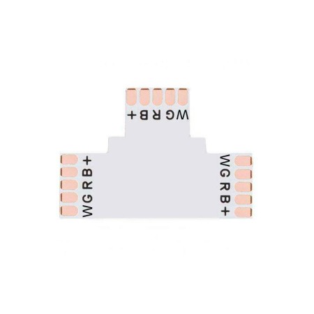 Conector T para tiras RGBW 5 Pin - 12mm