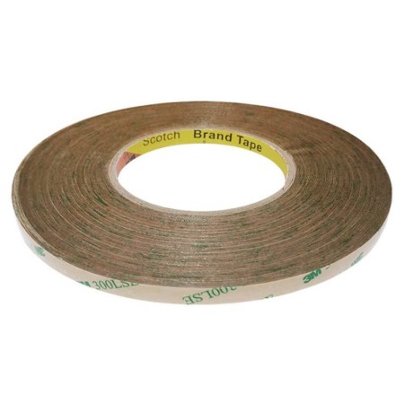 Adhesivo 3M 300LSE para tiras y perfiles LED, 8mm, rollo 100m